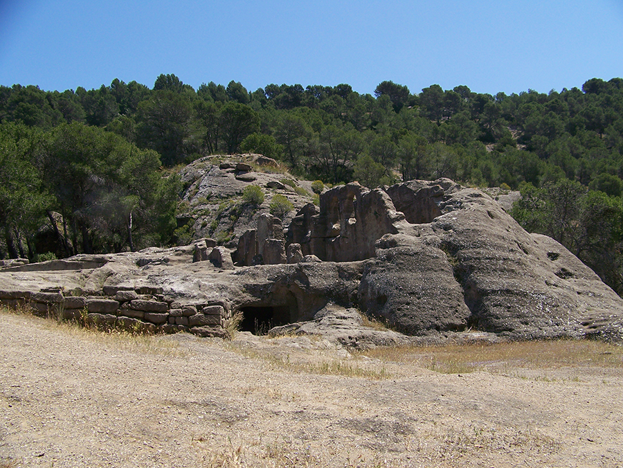 Vista general de las Ruinas de Bobastro