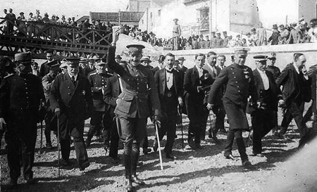 Alfonso XIII en Málaga, 1921.