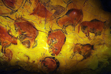 Animales de la época, Bisontes.