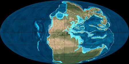 La Pangea hace 240 millones de años